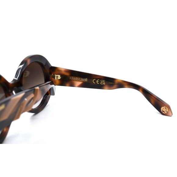 NEW ROBERTO CAVALLI SRC010M 02BV HAVANA BROWN GRADIENT AUTHENTIC SUNGLASSES - Picture 8 of 11